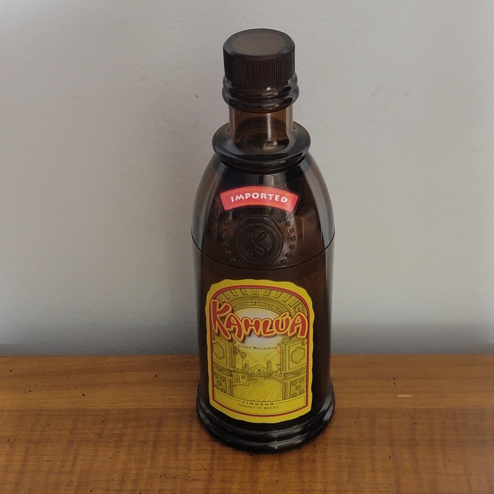 💚 Kahlua Liqueur 3 Piece Cocktail Shaker Plastic White/Black Russian
